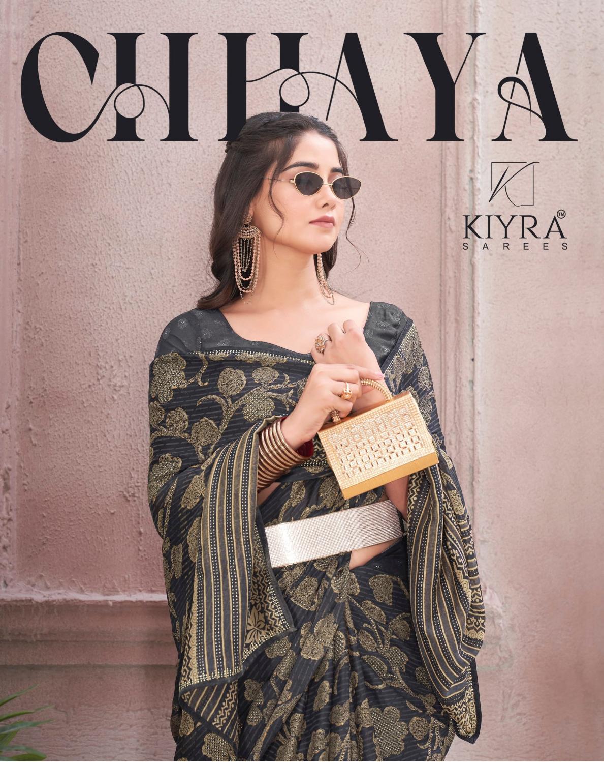 kiyra saree chaaya moss fabric design casual wear saree