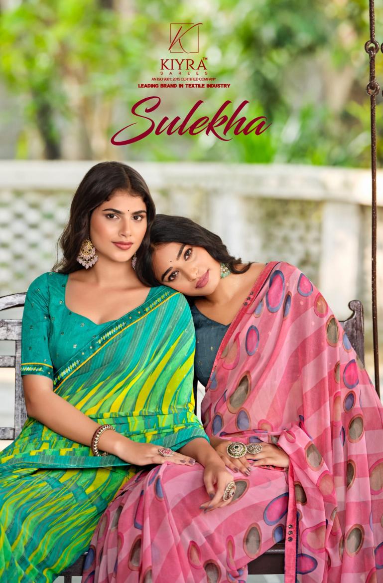 kiyra sulekha trendy printed weightless pattern saree