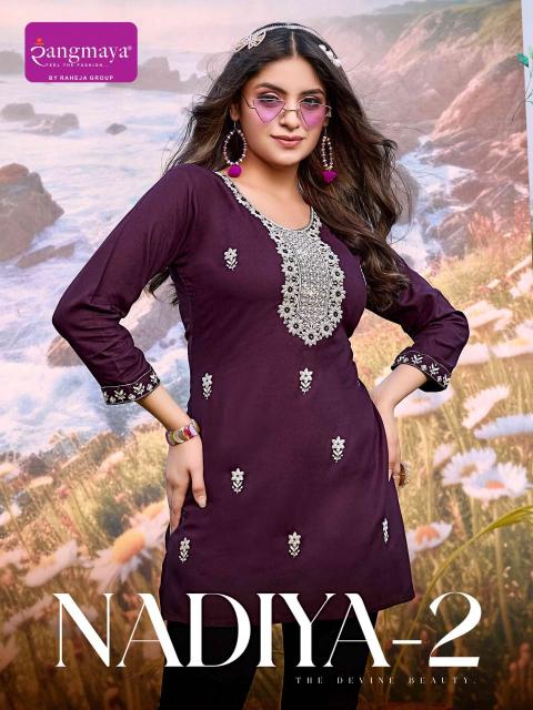 nadiya vol 2 by rangmaya readymade trendy rayon girls tops