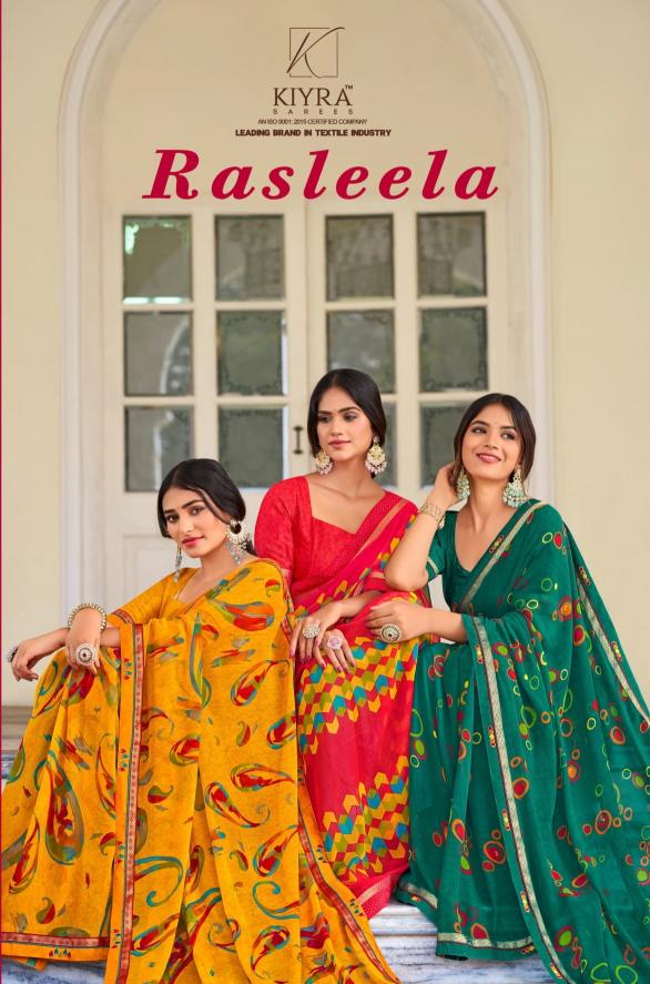 rasleela vol 1 by kiyra georgette classic look saree for women