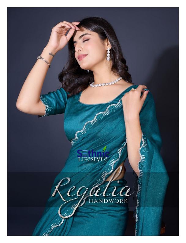 sethnic lifestyle present regalia  khadi shimmer latest fancy sarees 