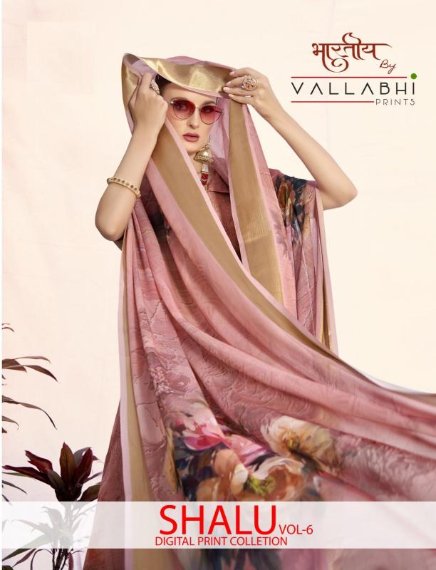 shalu vol 6 by vallabhi prints regular wear saree with blouse 