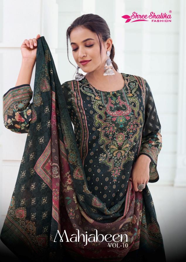 shree shalika mahjabeen vol 10 cotton lawn digital printed salwar kameez 