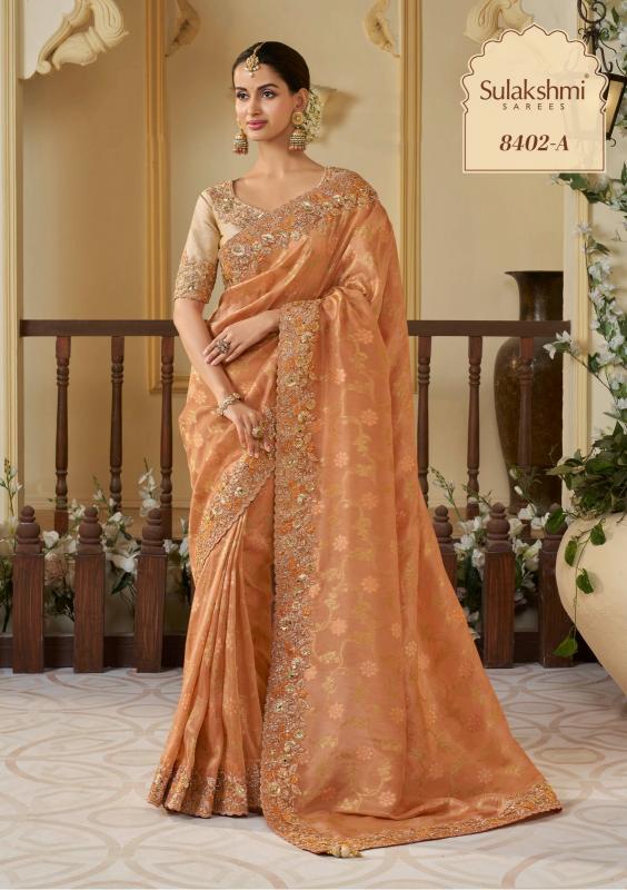 sulakhmi wedding saga hit colours tissue silk wedding wear latest saree 