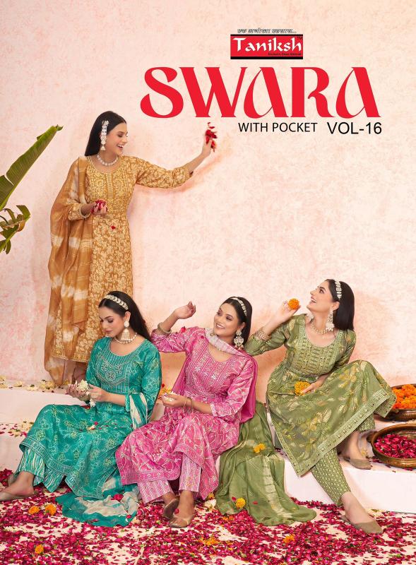 swara vol 16 by taniksh capsule readymade stylish look salwar suit 