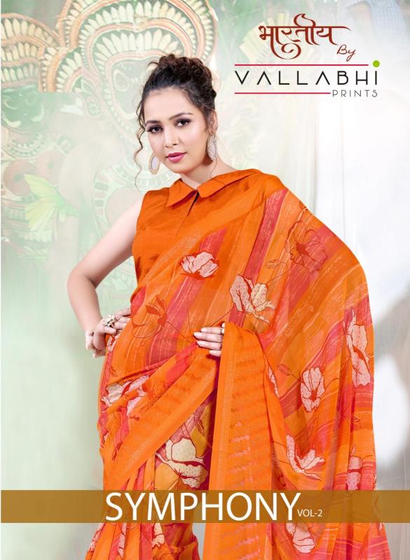 symphony vol 2 by vallabhi prints unique style georgette saree