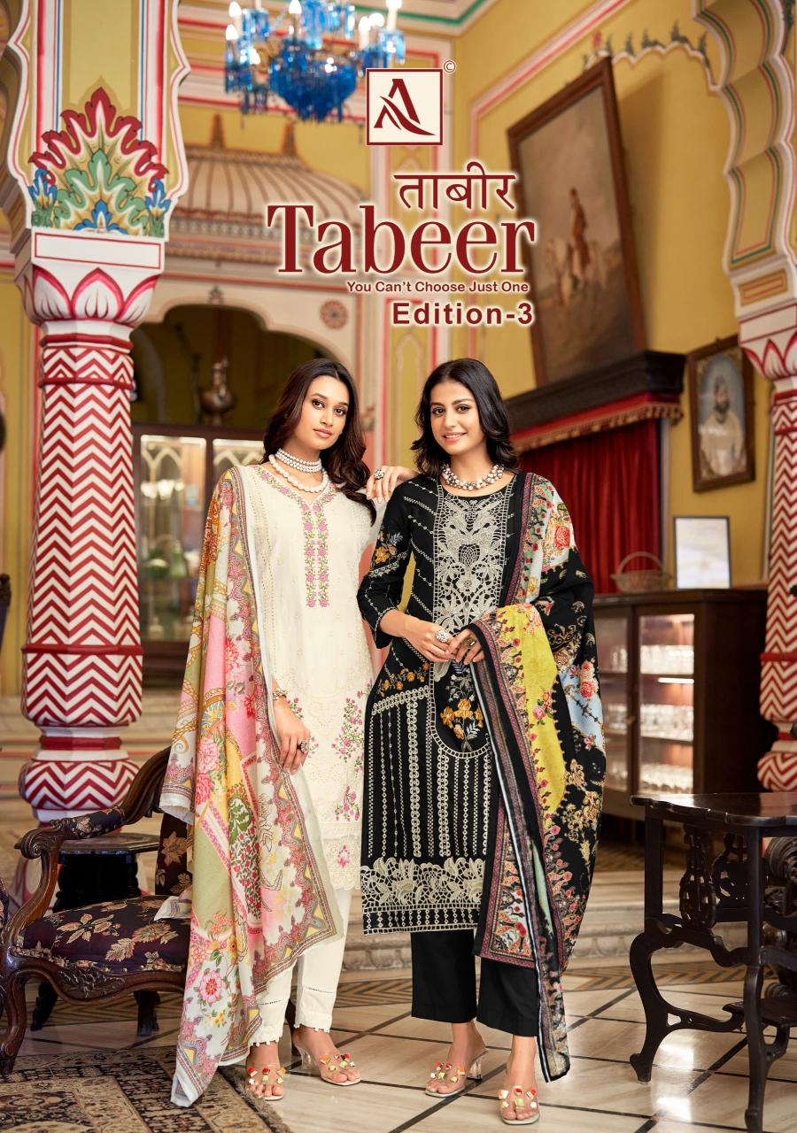 tabeer vol 3 by alok suits pakistani embroidery print viscose big size readymade suits