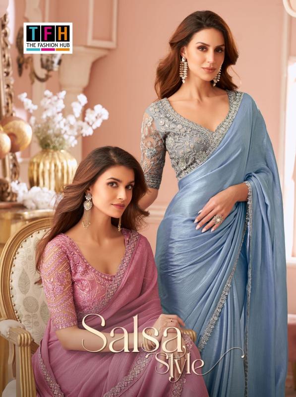 tfh salsa style vol 4 8001-8016 fancy stunning party sarees for any occasion