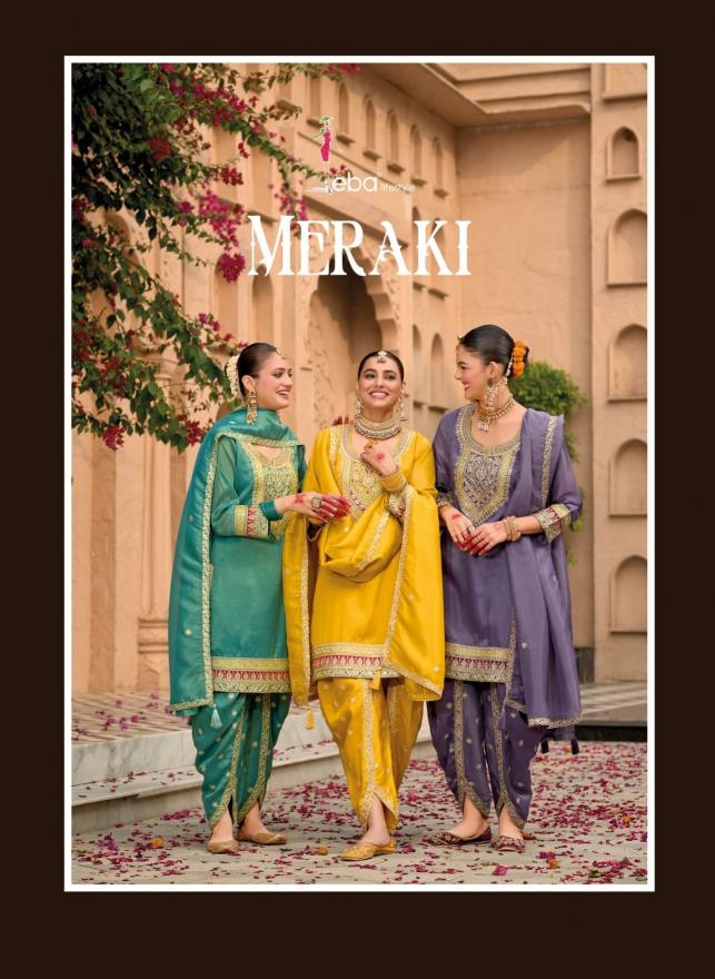 eba lifestyle meraki simar fully stitch designer dhoti style suit for womens 