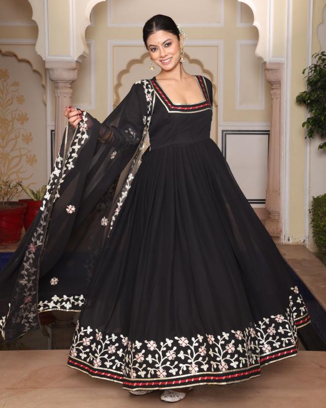 PR 9STAR FASHION NAYASA VOL-2 GEORGETTE WITH EMBRODERY WORK FANCY DESIGNER SUITS