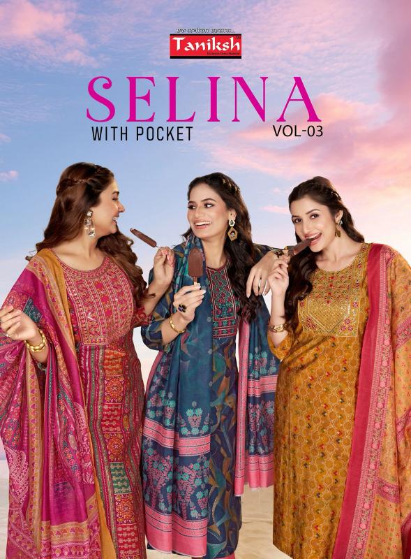 selina vol 3 by taniksh readymade muslin stylish suit for womens 