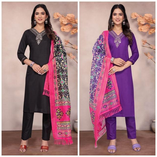 PR 9STAR FASHION VEDIKA HIT  COTTON  WITH EMBRODERY WORK AND FANCY DESIGNER SUITS