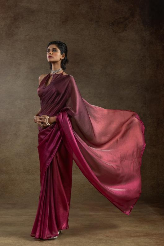 101a-101d satin silk fashionable design one minute sarees 