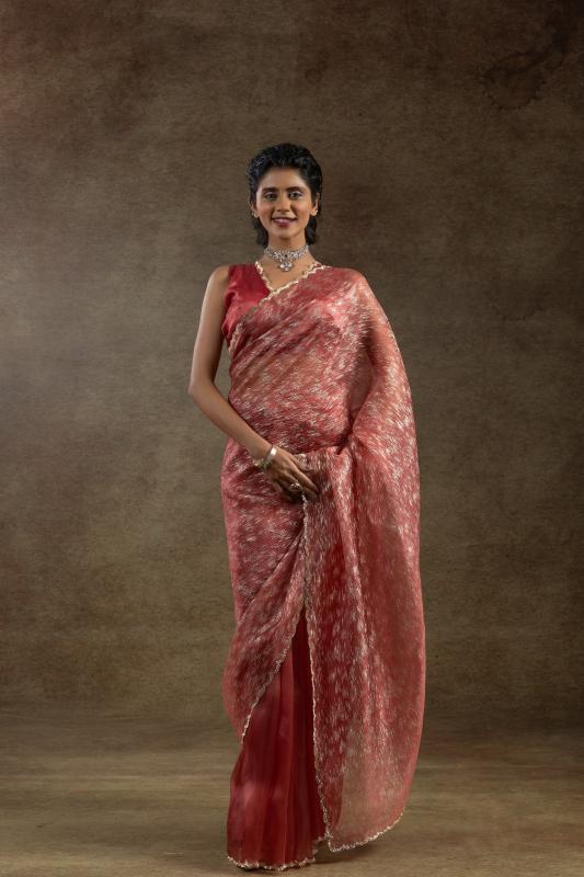 107a-107g organza cruss occasion wear one minute saree online 