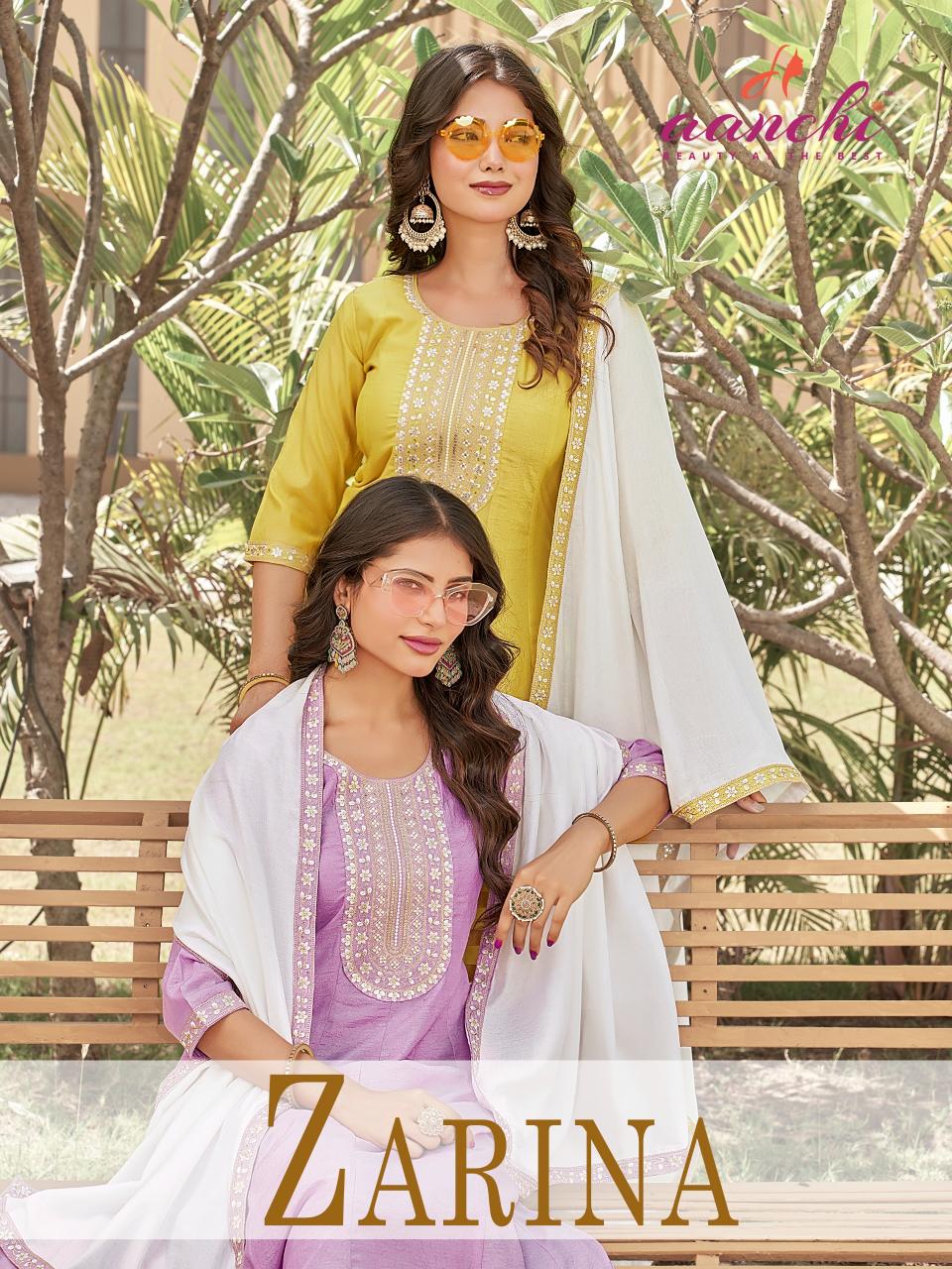 aanchi zarina 3 psc set flare concept suits 