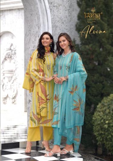 alvina by rang fashion viscose linen womens indian salwar kameez set