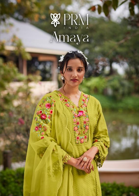 amaya by prm india cotton handwork readymade fashionable dress