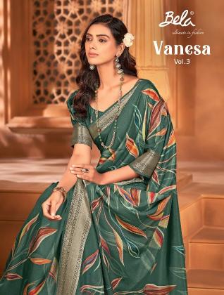bela fashion vanesa vol 3 dola silk digital print sarees online 