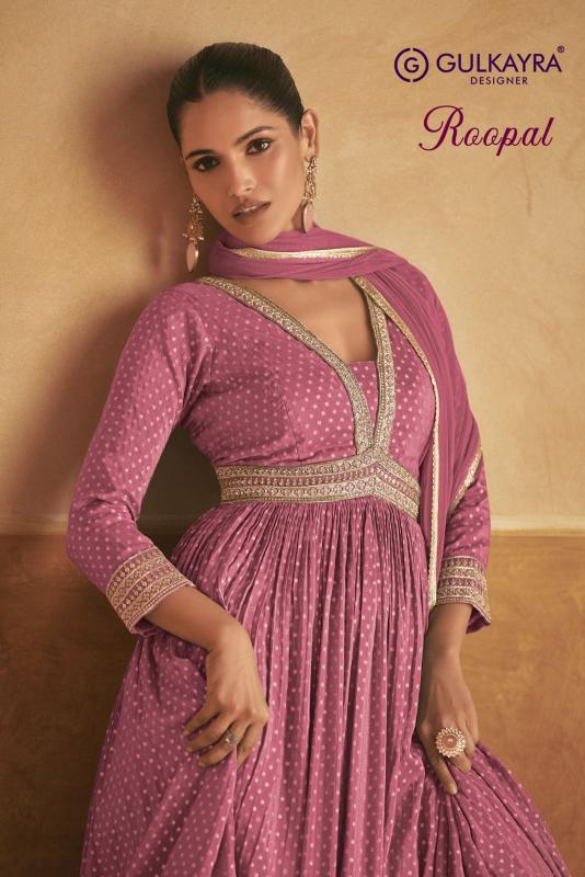 gulkayra designer roopal readymade viscose silk party wear kurti with dupatta 