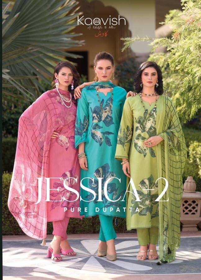 jessica vol 2 by kaavish lawn cotton pretty look salwar kameez 