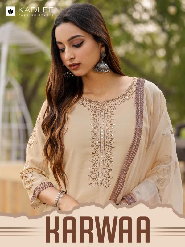karwaa by kadlee viscose weaving fully stitch gorgeous salwar kameez 