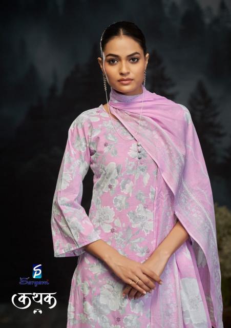 kathak by sargam cambric casual unstitch suit for womens 