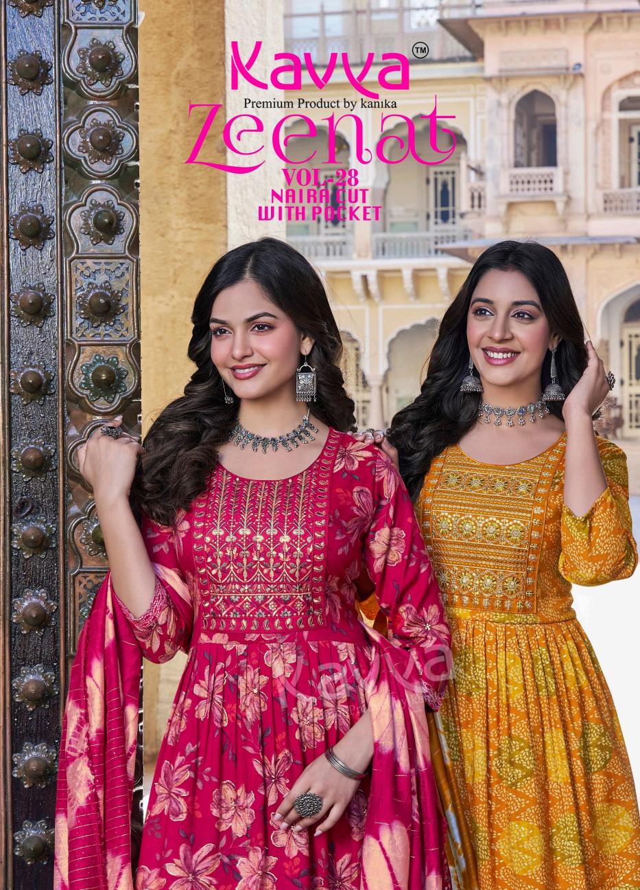 kavya zeenat vol 28 nayra cut readymade suits 