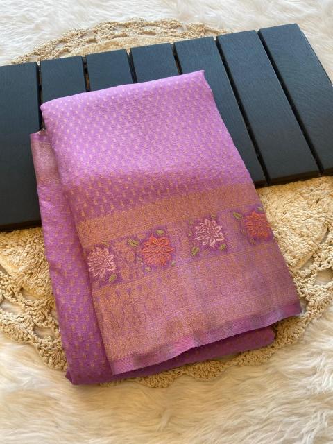 kc 301 khadi crepe silk meenakari traditional wear sarees