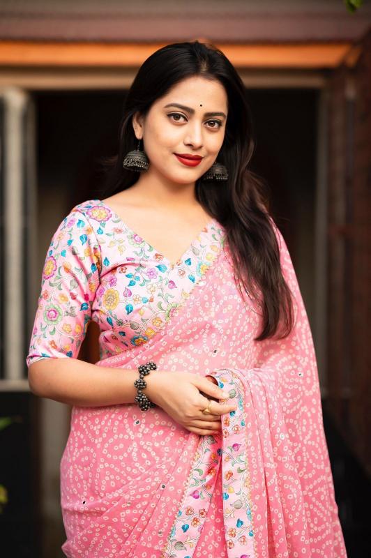 kc 308 bhandan georgette attractive look fancy sarees 
