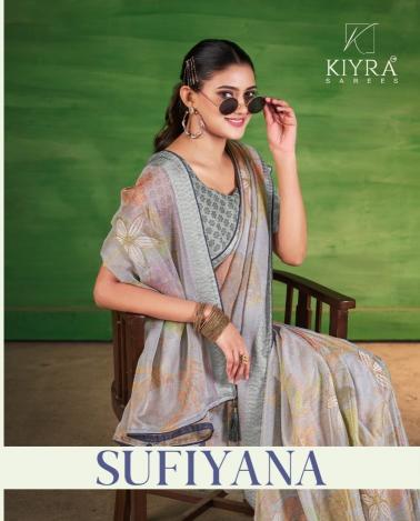 kiyra sufiyana attractive look dimond silk saree online 