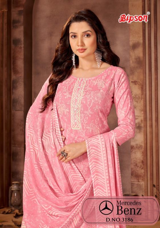mercedes 3186 by bipson prints cotton pretty look unstitch suits 