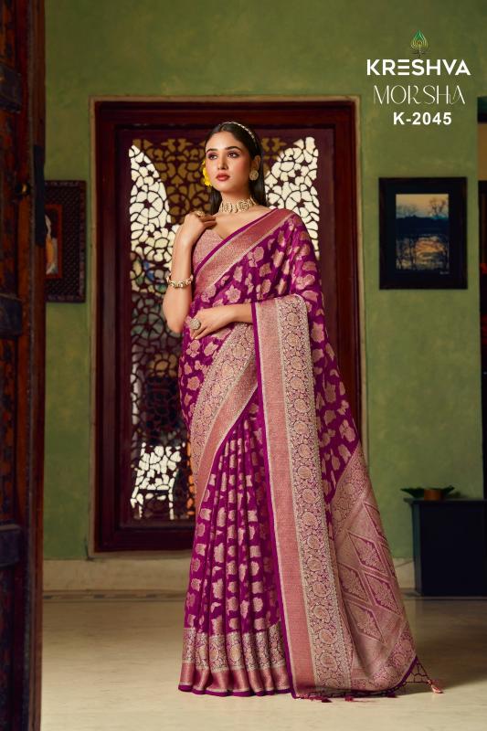 moksha by kreshva georgette regular wear printed sarees 