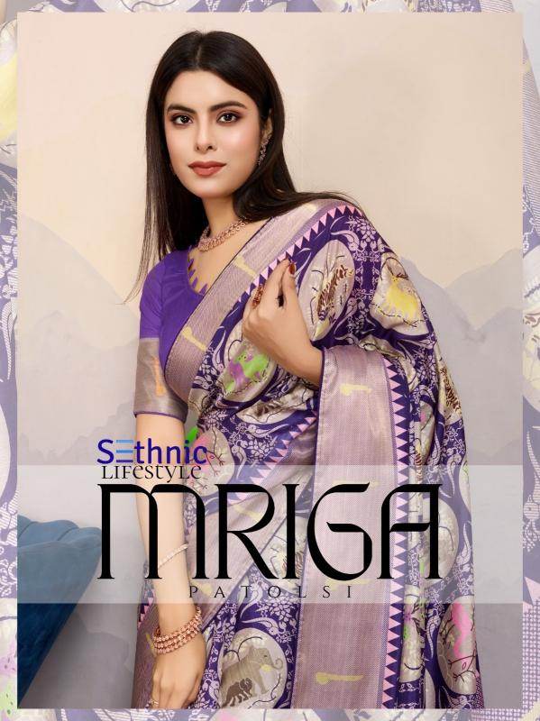 mriga patolsi by sethnic lifestyle dola satin trendy sarees online at affordable prices