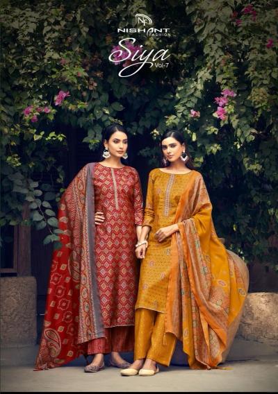 nishant fashion siya vol 7 modal silk regular wear 3pcs dress