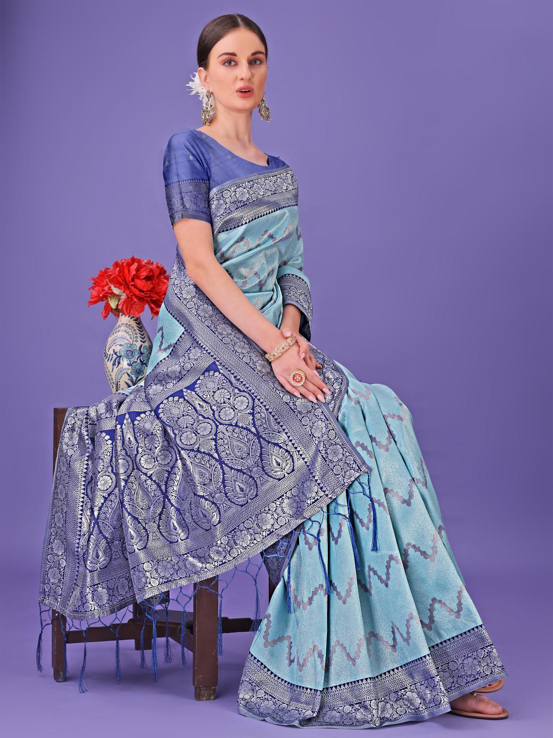 plazzo silk vol 3 by astita fancy designer lichi silk fabric saree wholesale with fancy latkan 