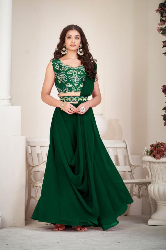 PR 9STAR FASHION SANA  GEORGETTE WITH EMBRODERY WORK FANCY DESIGNER LEHENGA CHOLI 