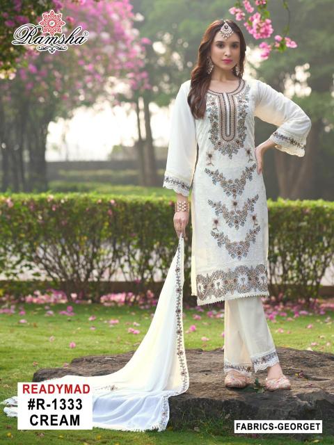 ramsha r 1333 nx georgette readymade fashionable pakistani suits 