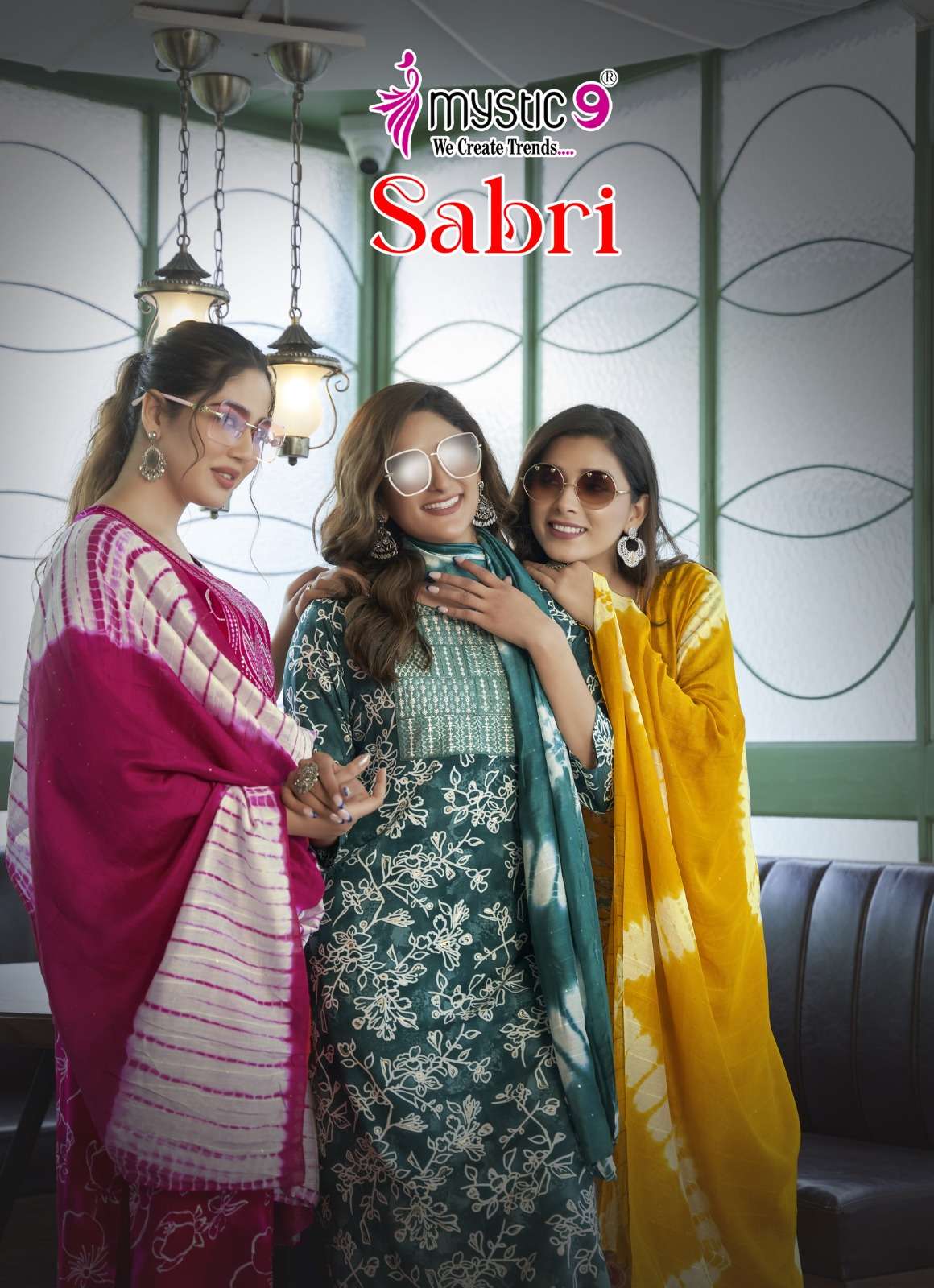 sabri vol 5 by mystic9 rayon hit design fullstitch casual suit for womens 