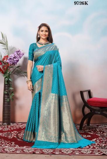 savitri silk banarasi zari weaving pattern stylish saree online 