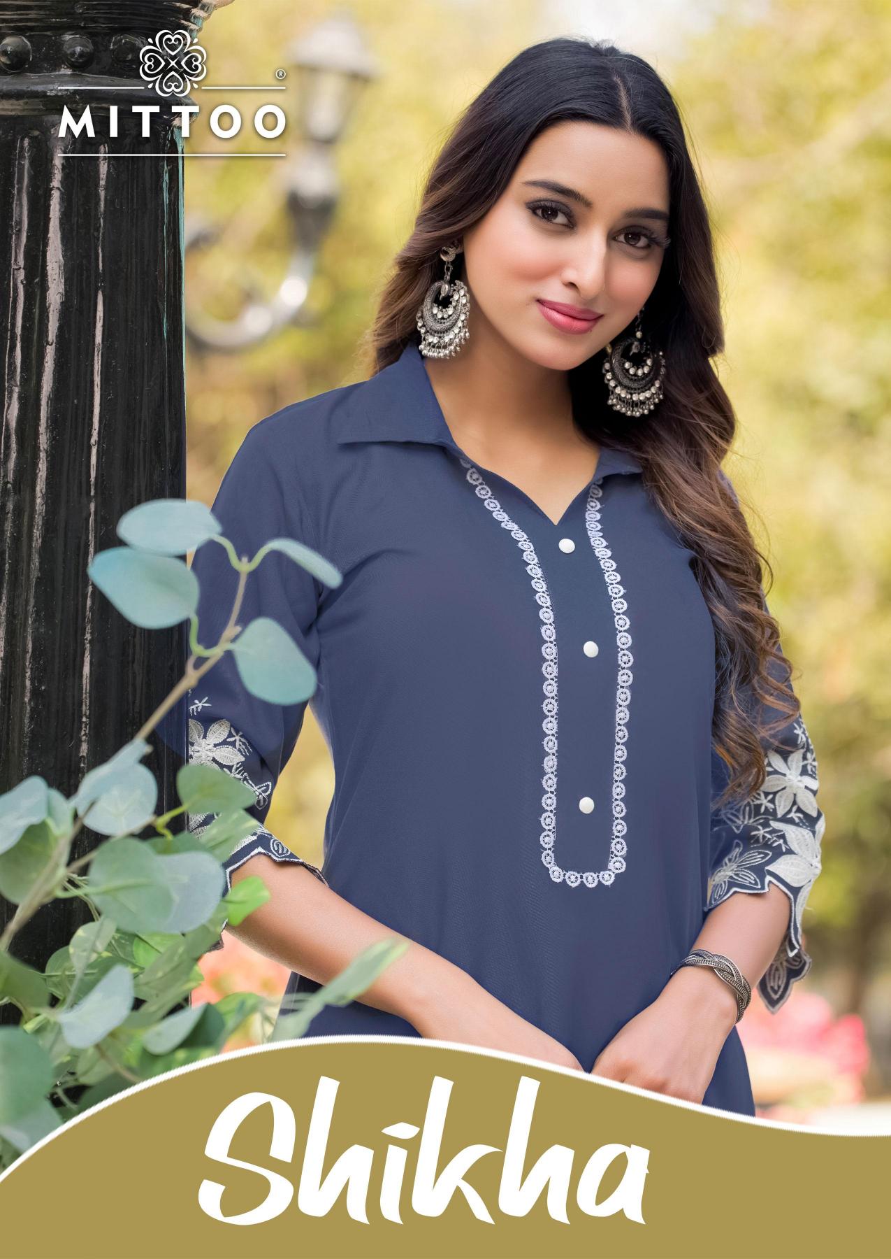 shikha by mittoo rayon readymade stylish look kurti with pant 