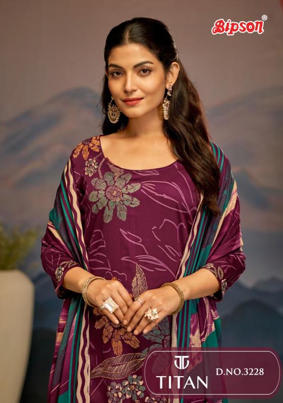 titan 3228 by bipson prints jam satin daily wear fancy suits 