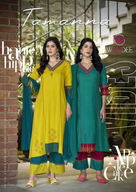 woodee tamanna rayon elegance style full stitch suit for womens 
