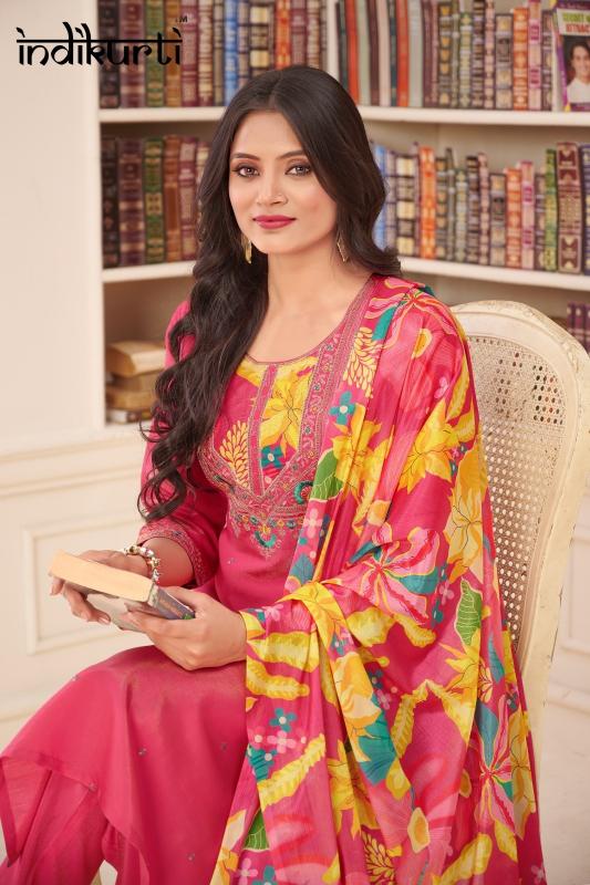 zoya vol 2 by indikurti readymade shimmer pv roman combo 3pcs dress