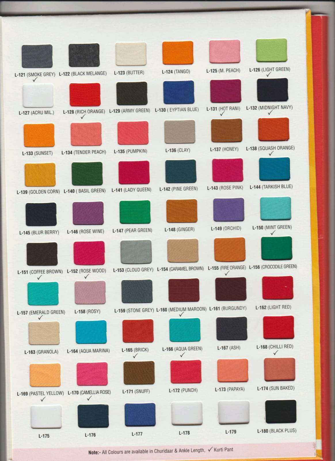Lyra Leggings Color Chart Print | International Society of Precision  Agriculture