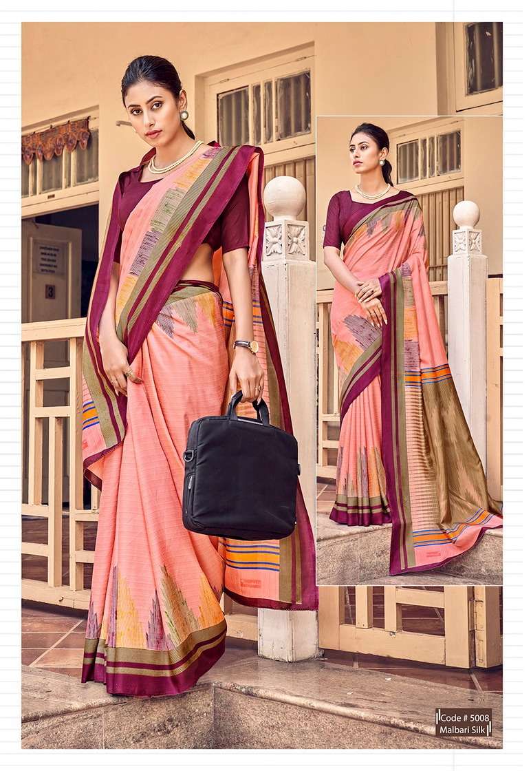 Vaishali Ethnic Art Crepe Wholesale Uniform Saree Catalog