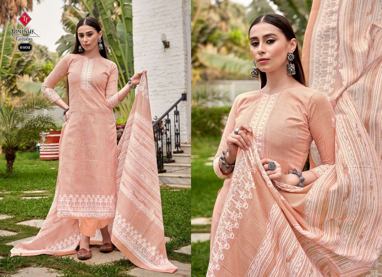 TANISHK FASHION PRESENT AZAR RAYON SLUB LADIES UNSTITCH SUITS WITH