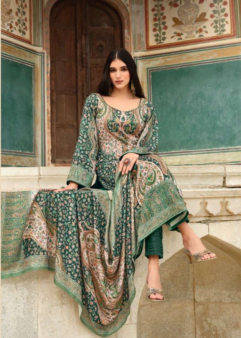 RnS Collections - Atmaja Attractive Wollen Suits & Dress Materials *TOP* :  Woolen + Embroidery (2.5 Mtr) *BOTTOM* : Woolen + Printed (2.75 Mtr)  *DUPATTA* : Woolen + Printed (2.45 Mtr) *TYPE* : Un Stitched Pricw:1500 COD  Available | Facebook