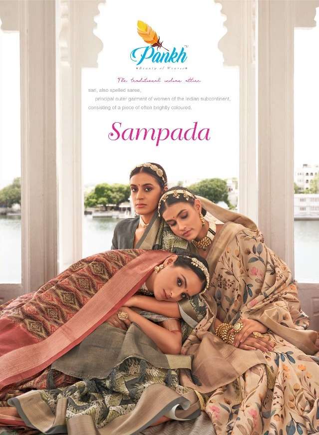 pankh sampada 6301-6309 series fabulous digital print festive wear sarees