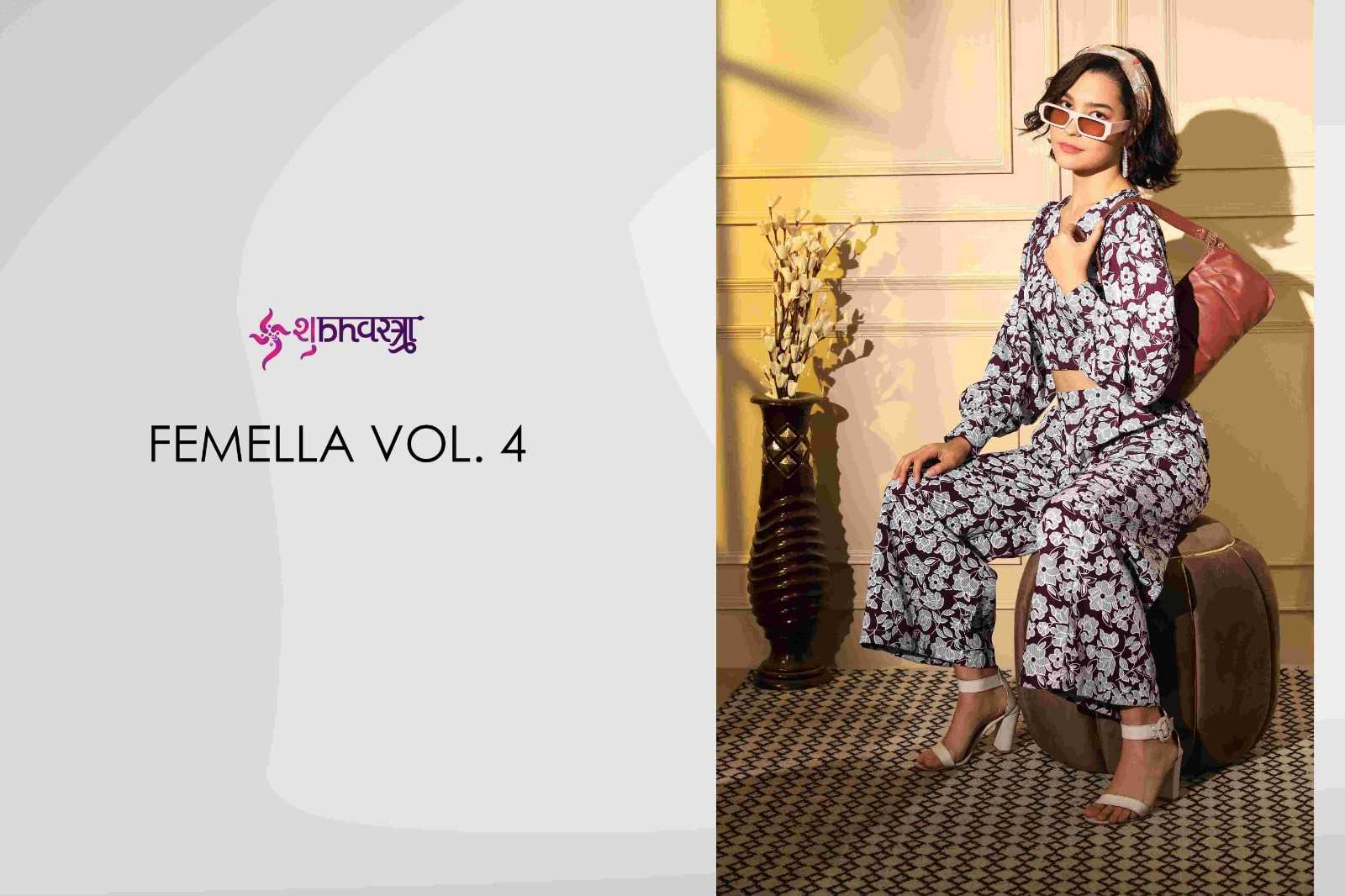 shubhkala femella vol 4 readymade western wear stylish cord set with shrug 