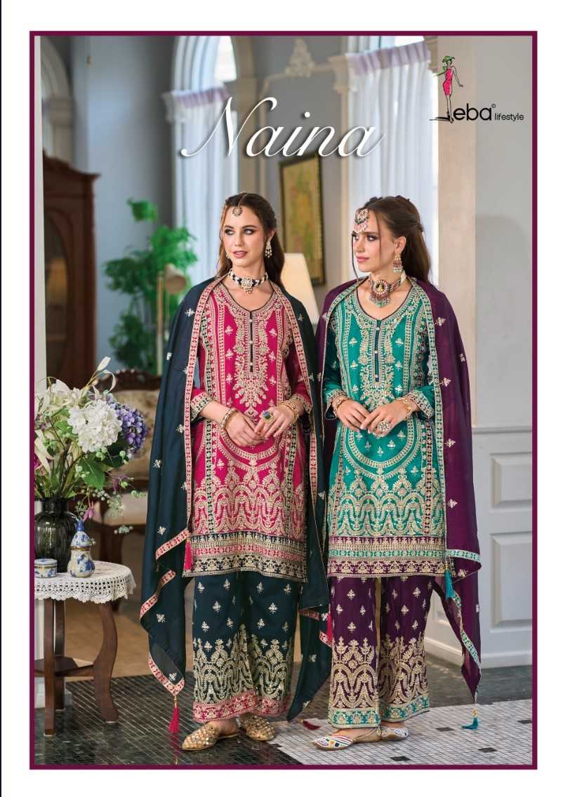 eba lifestyle naina readymade designer embroidery occasion wear salwar kameez